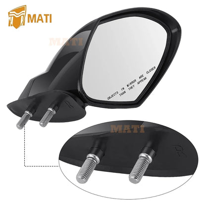 M MATI Side Mirror Set for Yamaha Waverunner VX1100 VX 1100 Cruiser Deluxe Sport 2005-2009 F1S-U596B-10-00 F1S-U596C-10-00