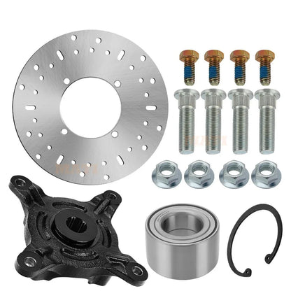 M MATI Front Wheel Hub & Bearing & Studs & Brake Rotor for Polaris Ranger 500 570 2017-2024 Ranger EV PRO-XD-Mid-Size Brake Kit 5140380