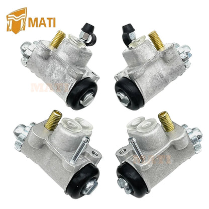 4Pcs Front Left & Right Brake Wheel Cylinders For Honda Foreman 500 Rancher 350 500 Rincon 650