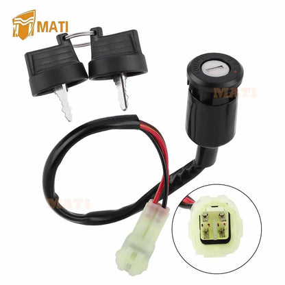 M MATI Ignition Key Switch for Yamaha YFM90 Raptor 90 2009-2013 OEM: 43D-H2510-00-00 43D-H2510-01-00