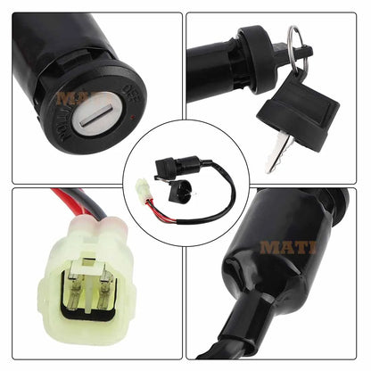 M MATI Ignition Key Switch for Yamaha YFM90 Raptor 90 2009-2013 OEM: 43D-H2510-00-00 43D-H2510-01-00