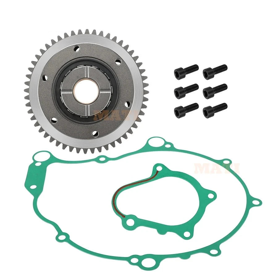 Starter Starting Clutch One Way Gear Bearing Gasket Kit for Yamaha Raptor 660 YFM660R 2004-2005 5LP-15515-20-00 5LP-15590-10-00