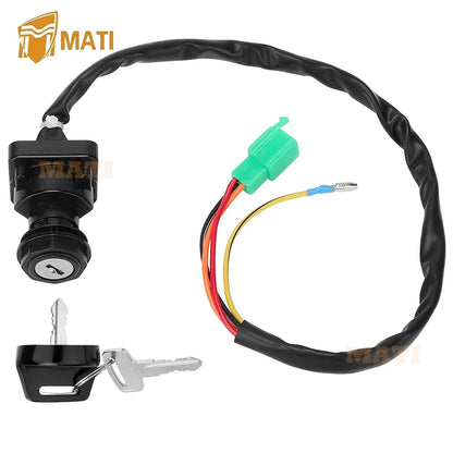 M MATI Ignition Key Switch for Kawasaki KFX80 2003 2004 2005 2006 OEM: 27005-S004