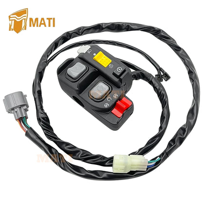 Electric Shift Control Switch Button Start Stop/Kill Headlight for Honda Rancher 350 TRX350FE/TE/ES 35200-HN5-N11