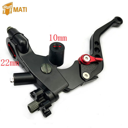 A Pair Universal Motorcycle Brake Master Cylinder 7/8" 22mm Clutch Reservoir Levers for Scooter Sport Dirt Bike