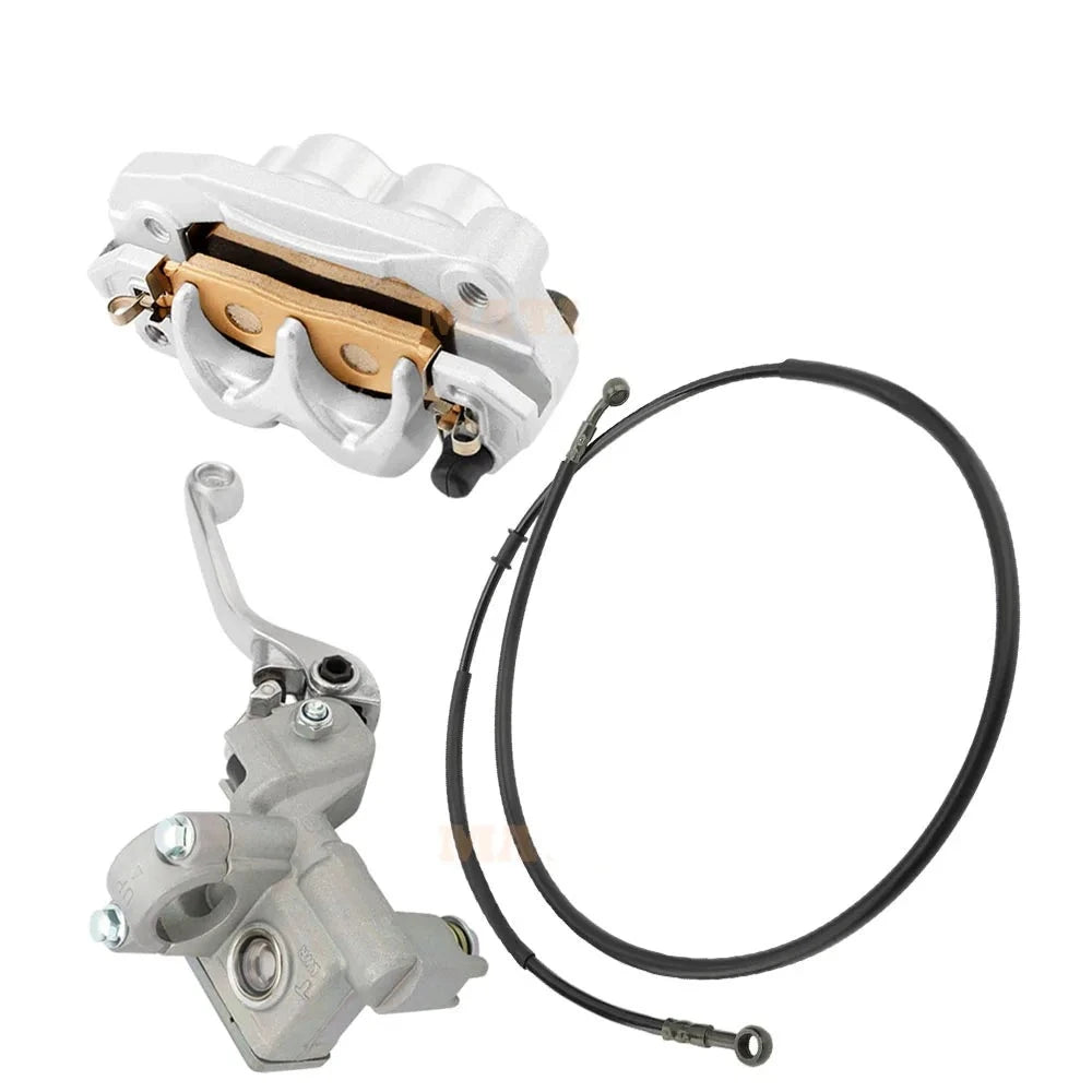 Brake Kit Front Brake Caliper & Master Cylinder & Hose Assy Fit for Yamaha YZ85 YZ80 YZ65 4ES-25872-11-00