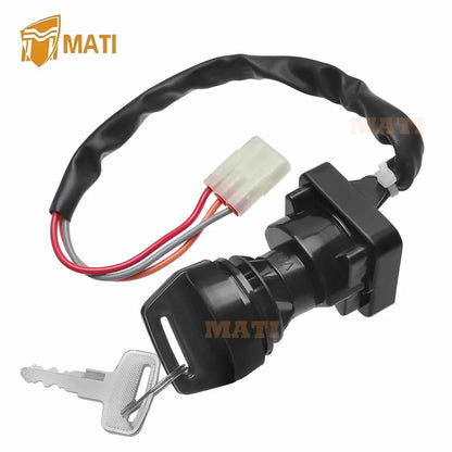 M MATI Ignition Key Switch for Kawasaki KFX400 KSF400 2003 2004 27005-S005 Warranty 1 year Exact connector