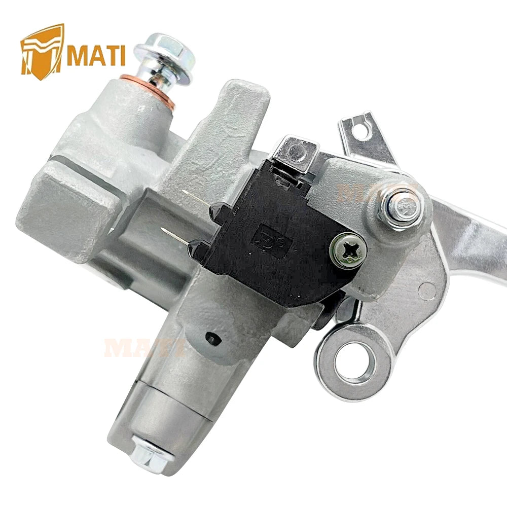 M MATI Left Hand Rear Brake Master Cylinder for Yamaha Grizzly YFM700 Grizzly YFM550 Grey 2UD-F583V-00-00 3B4-2583V-11-00