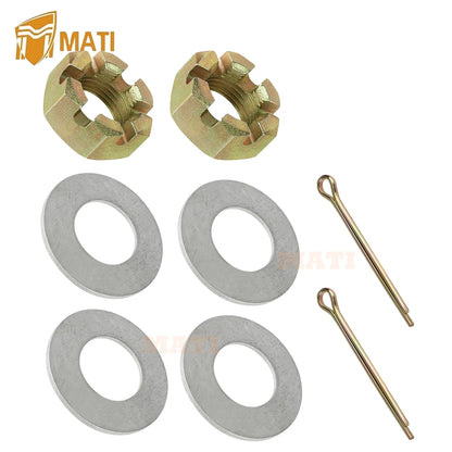 Front Axle Nuts Washer Kit for Polaris 2009-Up Sportsman 550 850 1000 Scrambler 850 1000 Ranger 400 500 570 700 800 Diesel-900