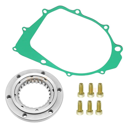 Starter Starting Clutch One Way Bearing Gasket for Yamaha Warrior 350 Raptor 350 Big Bear 350 Kodiak 400 Moto-4 350 OEM:5KM-15590-00