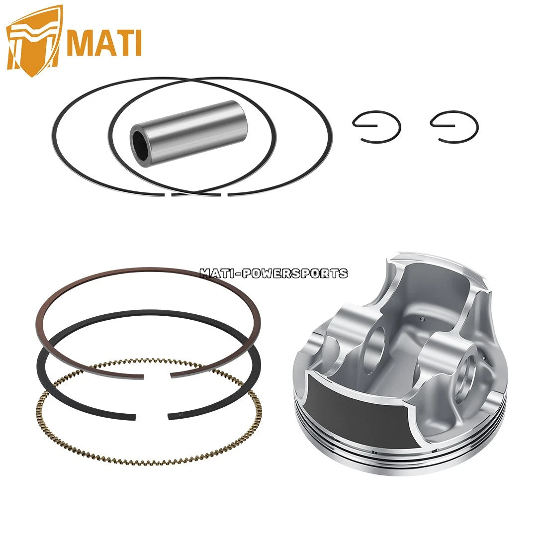 For Yamaha Raptor Grizzly Rhino 700 06-14 Top End Kit 102mm Piston & Gaskets 1S3-11631-10-00