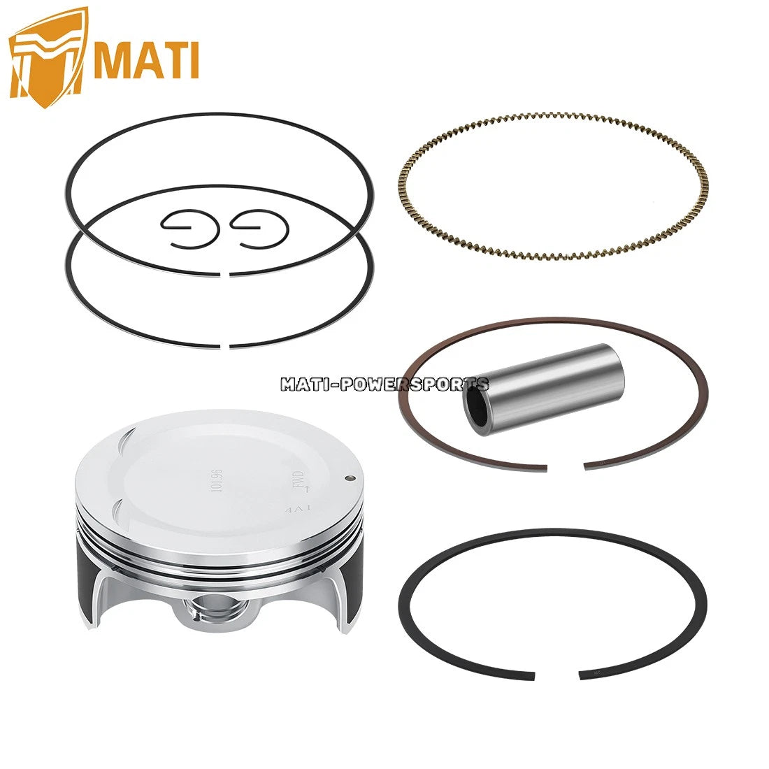 For Yamaha Raptor Grizzly Rhino 700 06-14 Top End Kit 102mm Piston & Gaskets 1S3-11631-10-00