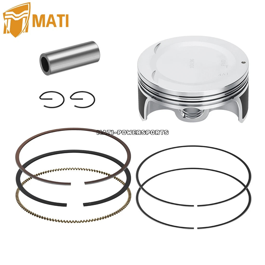 For Yamaha Raptor Grizzly Rhino 700 06-14 Top End Kit 102mm Piston & Gaskets 1S3-11631-10-00