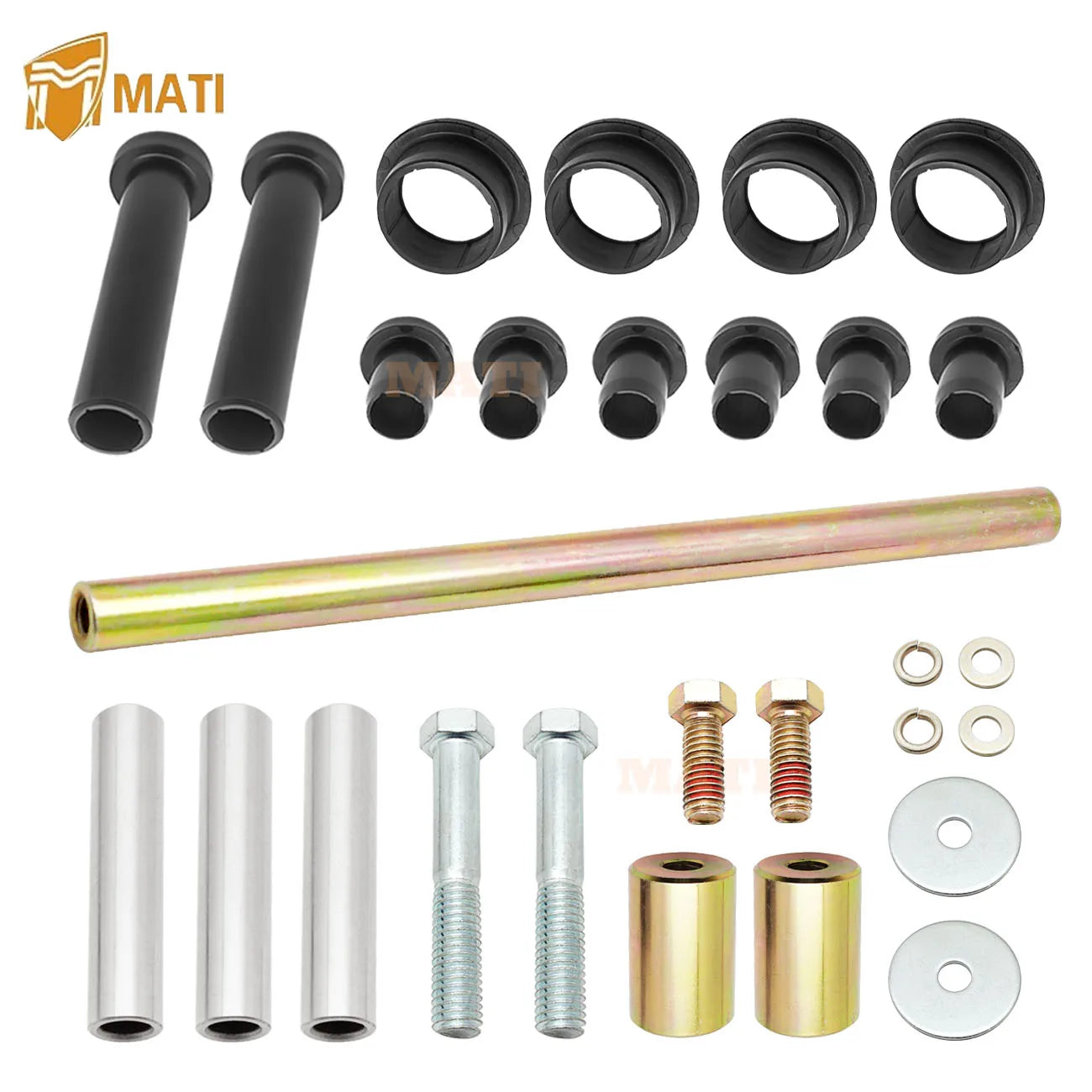 Rear A-Arm Bushing Shafts Blots Kit for Polaris Sportsman 500 800 400 450 600 700