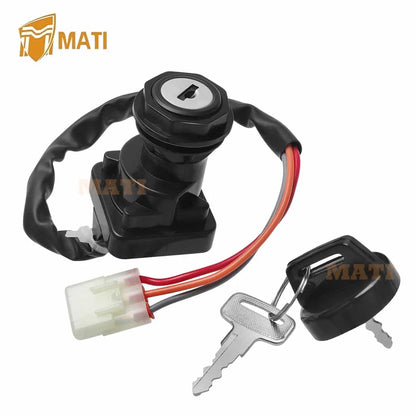 M MATI Ignition Key Switch for Kawasaki KFX400 KSF400 2003 2004 27005-S005 Warranty 1 year Exact connector