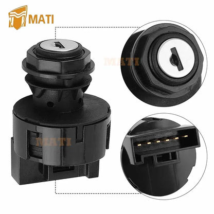 Ignition Key Switch 6 Pin Non-DESS for Can-Am Boats 150 180 210 230 Outlander 400-EFI 450 570 L-500 DS 450 2008-2016  710001207 710002323