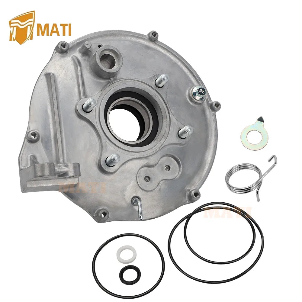 M MATI Rear Brake Backing Plate with Bearing Seals Kit for Honda Rancher TRX420FE/FM/FPE/FPM/TE/TM 43010-HP5-600 91057-HA8-004 91057-HA0-681