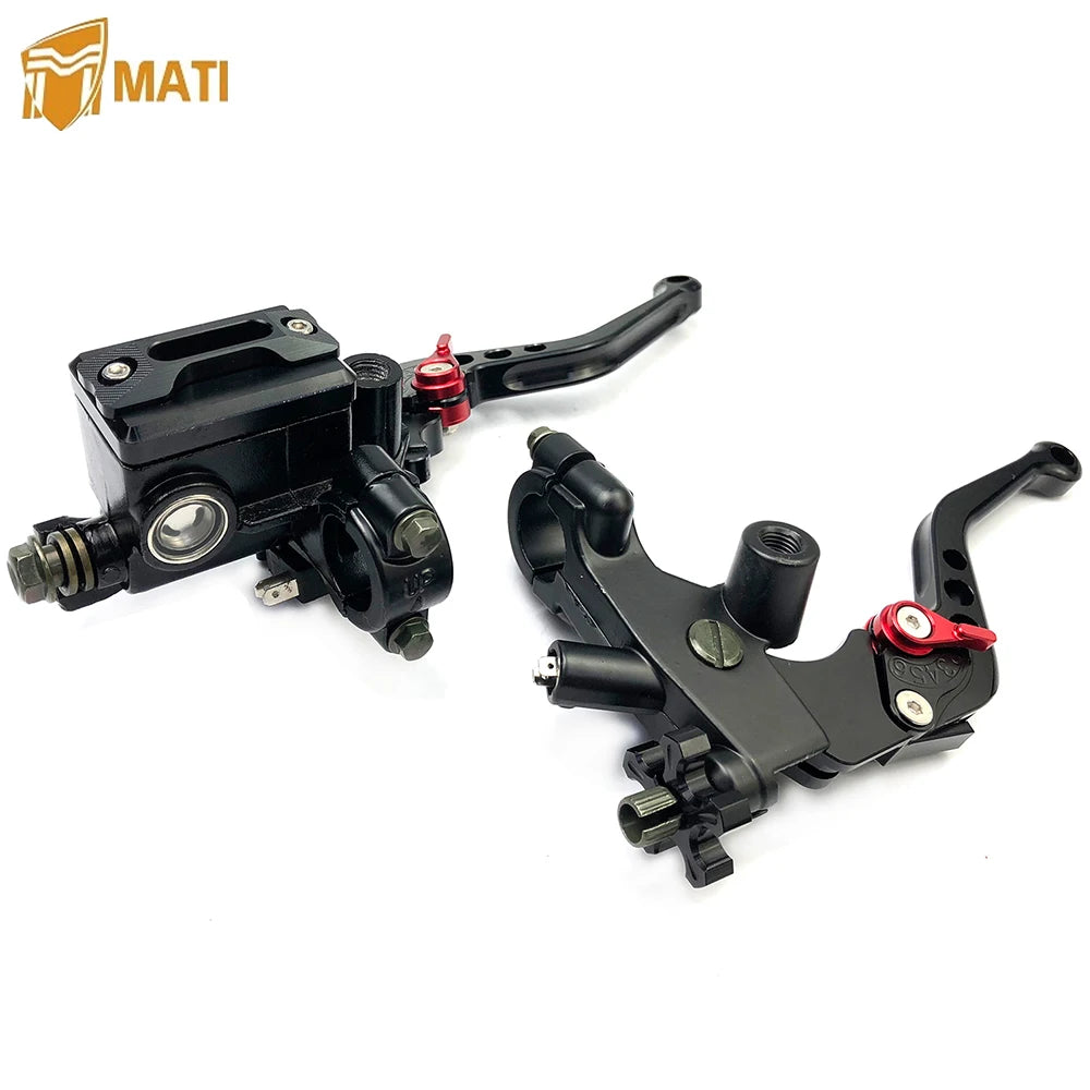 A Pair Universal Motorcycle Brake Master Cylinder 7/8" 22mm Clutch Reservoir Levers for Scooter Sport Dirt Bike