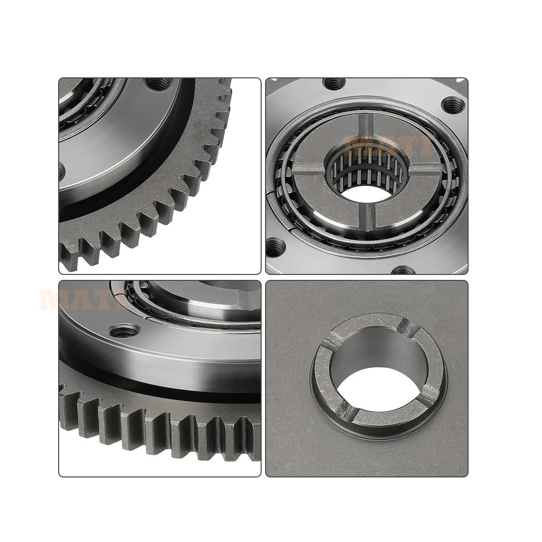 One-Way Starter Clutch Kit Starter Starting Clutch Gear Bearing Gasket for Yamaha Big Bear 400 350 1997-2012 Wolverine 350 2000-2005 1UY-15590-01-00