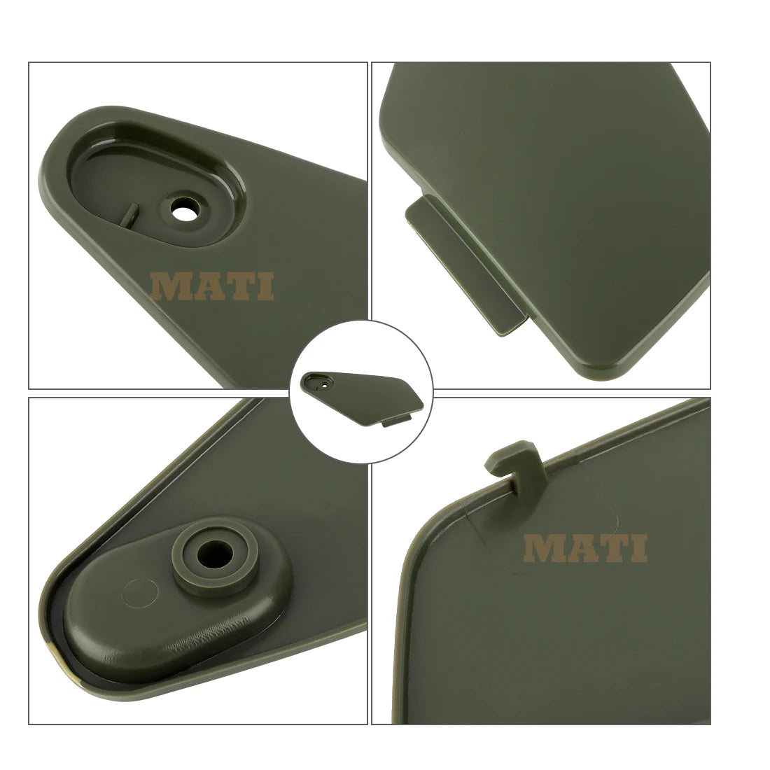 Utility Storage Box Cover Green for Honda Rancher 350 TRX350FE/FM/TE/TM 2004 2005 2006 83670-HN5-M40ZA