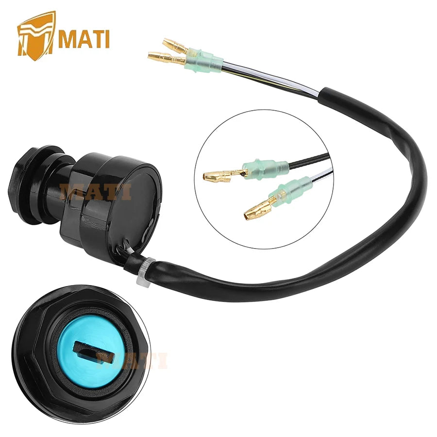 Ignition Key Switch for Kawasaki Mojave 250 1987-2003 Tecate 250 Mojave 110 1987-1988 KLT185 1986-1987 Bayou 300 1987 27005-1119