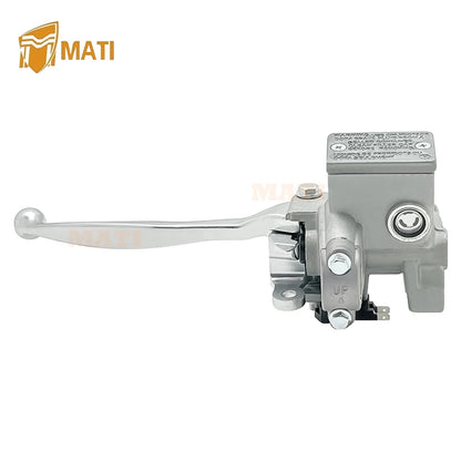 M MATI Left Hand Rear Brake Master Cylinder for Yamaha Grizzly YFM700 Grizzly YFM550 Grey 2UD-F583V-00-00 3B4-2583V-11-00