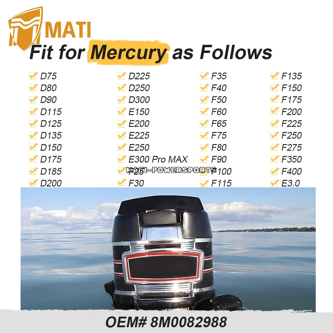 Crankshaft Position Sensor For Mercury Mercury Outboards 8M0082988 8283582