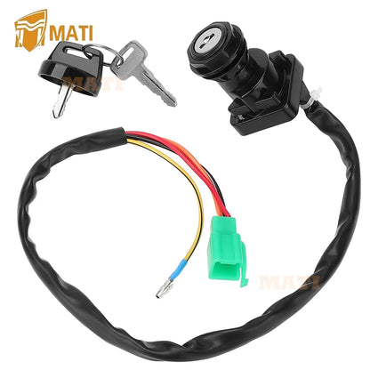 M MATI Ignition Key Switch for Kawasaki KFX80 2003 2004 2005 2006 OEM: 27005-S004