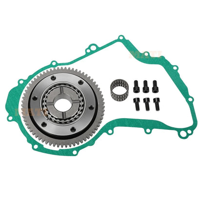 One-Way Starter Clutch Kit Starter Starting Clutch Gear Bearing Gasket for Yamaha Big Bear 400 350 1997-2012 Wolverine 350 2000-2005 1UY-15590-01-00