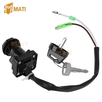 Ignition Key Switch for Kawasaki Bayou 300 400 Lakota 300 1988-2003 Prairie 400 1997-1998 Prairie 300 1999 27005-1201 27005-1159