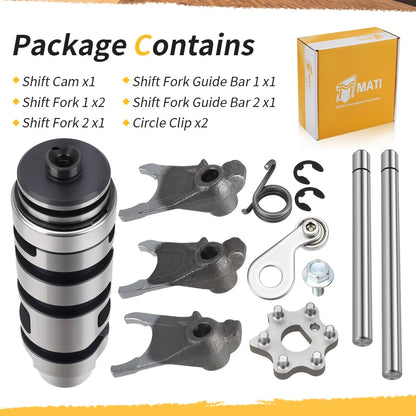 Shift Cam & Shift Forks Guide Bars Rods Set For Yamaha Banshee 350 YFZ350 1987-2006 2GU-18540-00-00 2GU-18512-00-00 2GU-18511-00-00