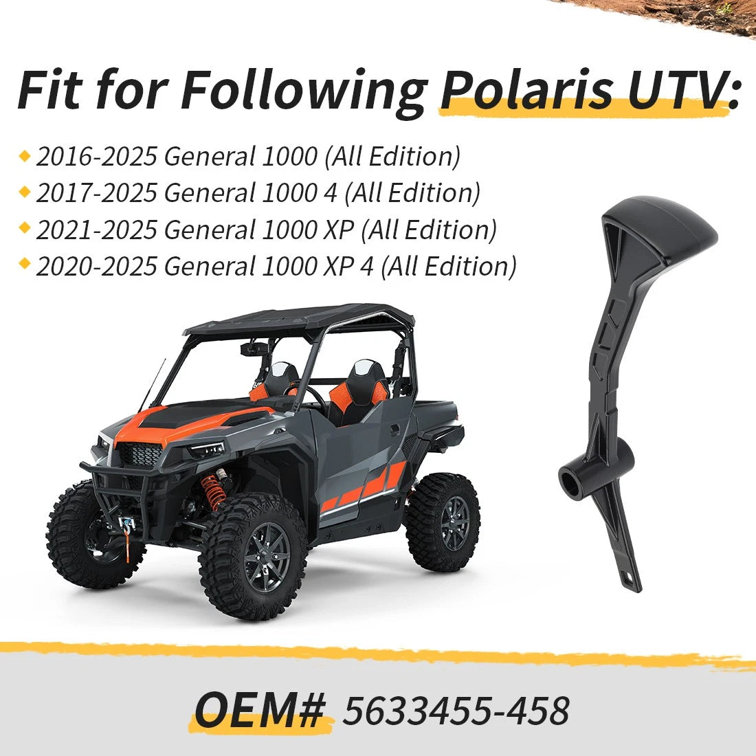 5633455-458 Gear Selector Shift Lever For Polaris General 1000 2016-2025