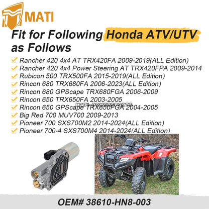 Solenoid Liner For Honda Rubicon 500 650 680 Rancher 420 Pioneer 700 Big Red 700 2003-2024 38610-HN8-003