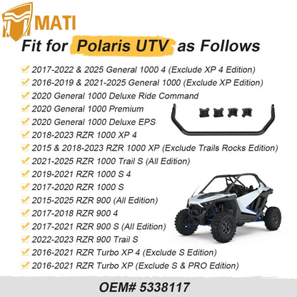 Stabilizer Bar & Sway Bar & Bushing For Polaris General RZR Turbo XP 900 1000 2015-2025 5338117