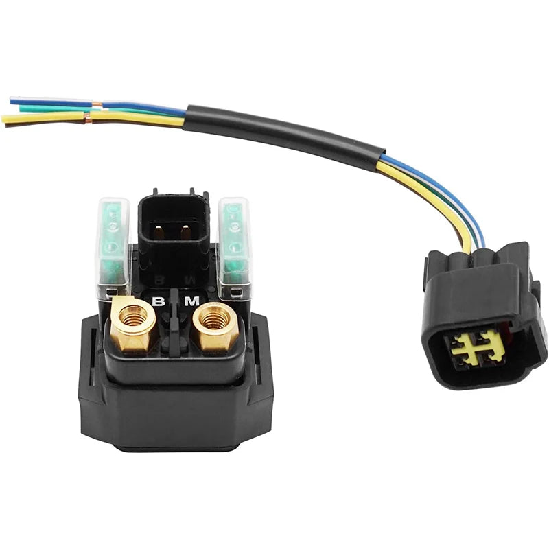 Starter Solenoid Relay & Plug for Yamaha Raptor 125 250 700 700R YFM 125/250/450/700 Kodiak 450 5UG-81940-00-00 Blue