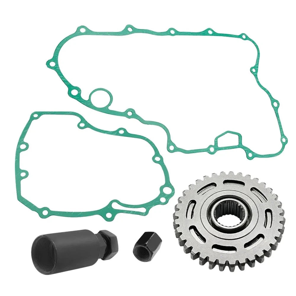 Starter Starting Clutch One Way Gear Bearing Gasket Flywheel Puller Kit for Honda TRX450ER TRX450 2006-2014 Mati Powersports