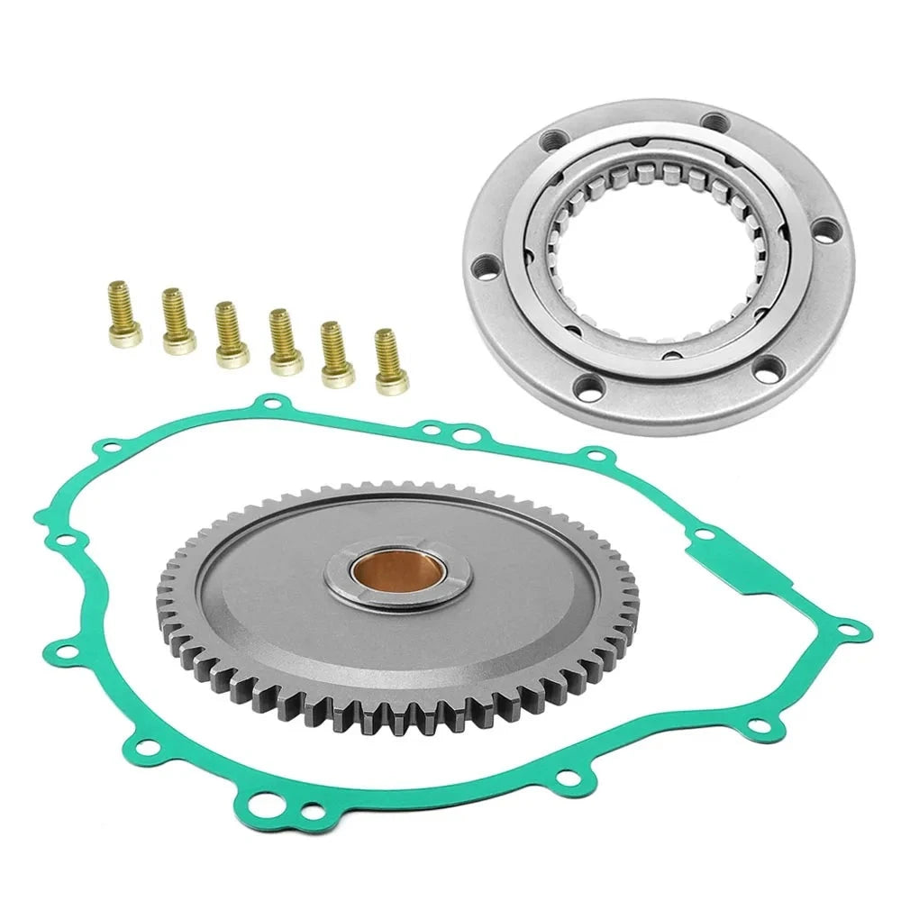 Starter Starting Clutch One Way Gear Bearing Gasket for Yamaha Grizzly 350, Bruin 350, Wolverine 350 MPN: 5UH-15517-00-00 Mati Powersports