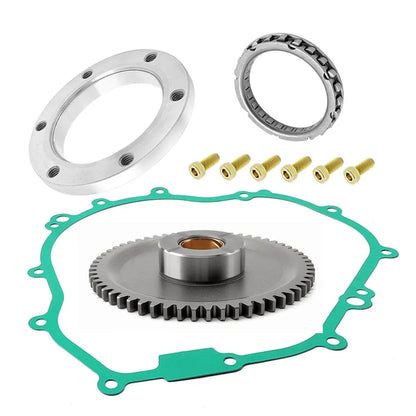 Starter Starting Clutch One Way Gear Bearing Gasket for Yamaha Grizzly 350, Bruin 350, Wolverine 350 MPN: 5UH-15517-00-00 Mati Powersports