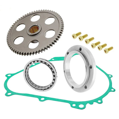 Starter Starting Clutch One Way Gear Bearing Gasket for Yamaha Grizzly Kodiak Rhino Wolverine 400 450 MPN: 5KM-15590-00-00 Mati Powersports