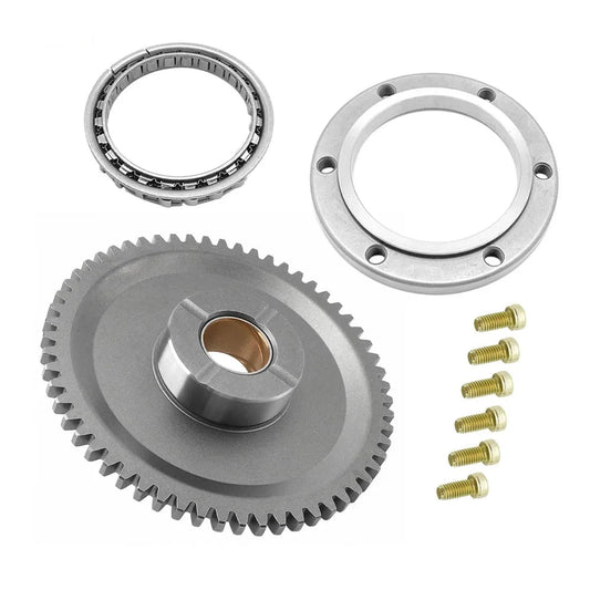 Starter Starting Clutch One Way Gear Bearing for Yamaha Grizzly /Bruin /Wolverine 350 2004-2009 OEM: 5UH-15517-00-00 5KM-15590-00-00 Mati Powersports