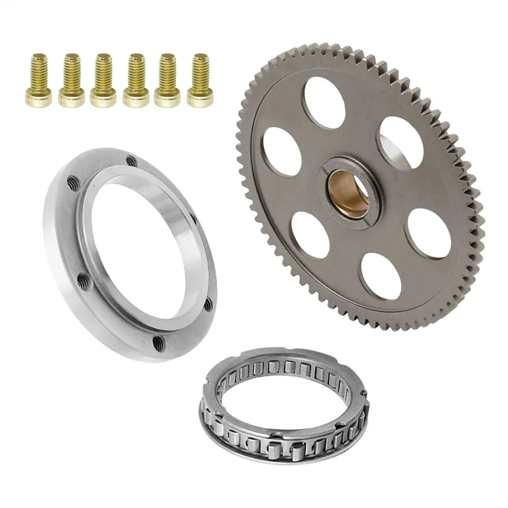 Starter Starting Clutch One Way Gear Bearing for Yamaha YXR66F YFM660F Grizzly Rhino 660 5KM155900000