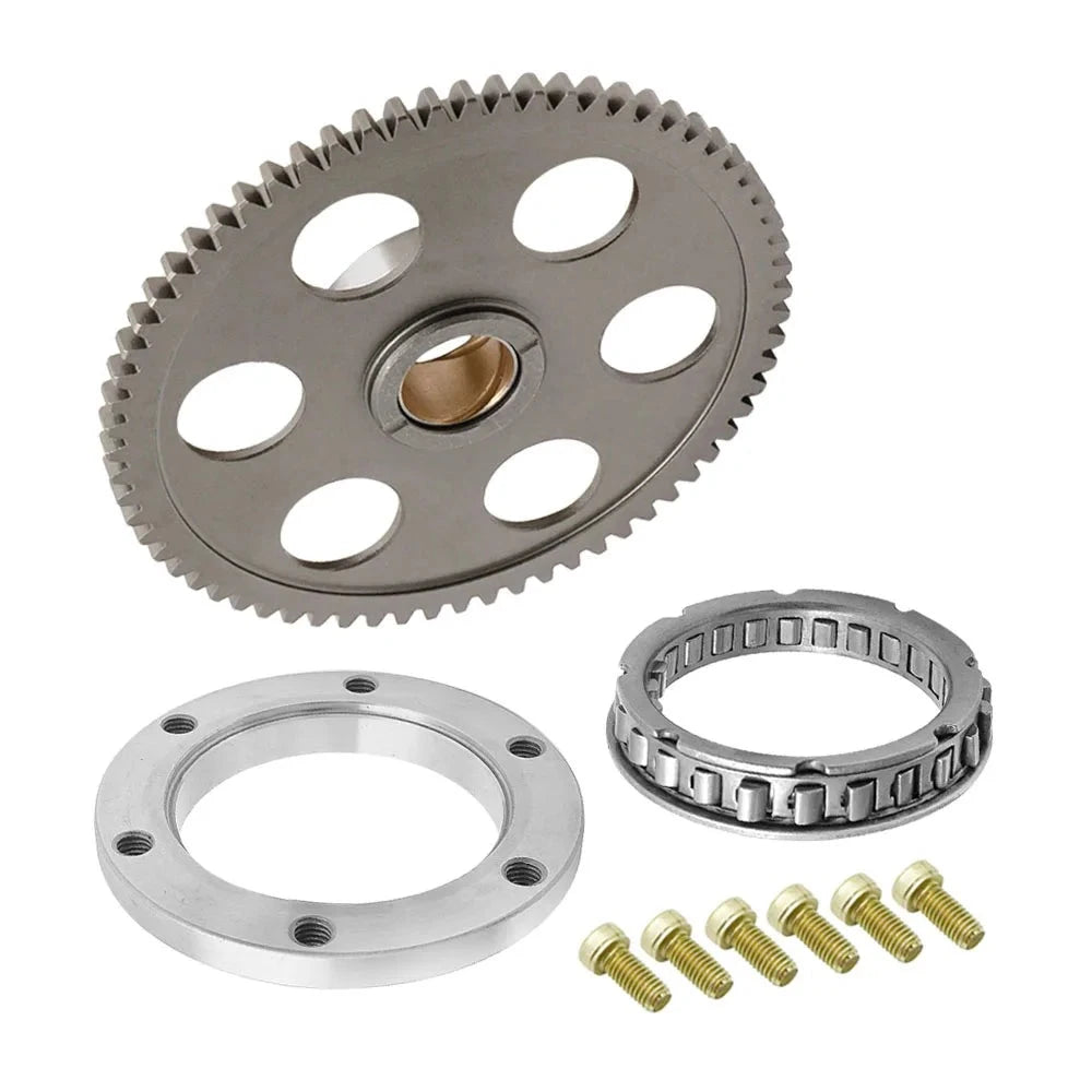 Starter Starting Clutch One Way Gear Bearing for Yamaha Grizzly Kodiak Rhino Wolverine 400 450 660 OEM: 15517 15590 Mati Powersports