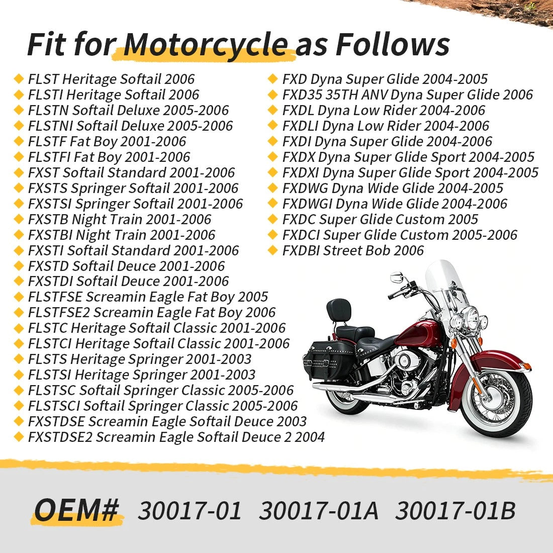Stator For FLST FXST FXD  Screamin Eagle Fat Boy Heritage Springer Softail Deuce Super Glide  2001-2006 30017-01