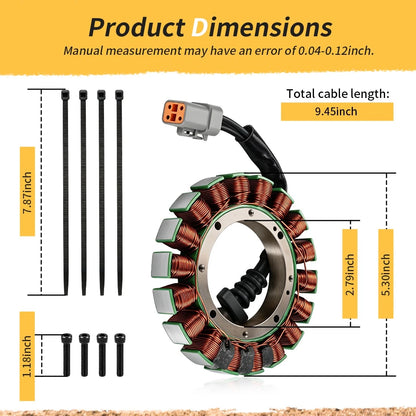 Stator For FLST FXST FXD  Screamin Eagle Fat Boy Heritage Springer Softail Deuce Super Glide  2001-2006 30017-01