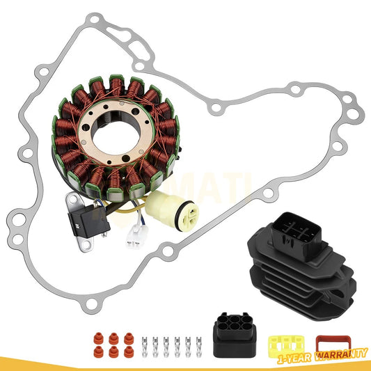 Stator  w/ Voltage Regulator Gasket For Kawasaki KFX450R KSF450B 2008-2014 21003-0067 21066-0042