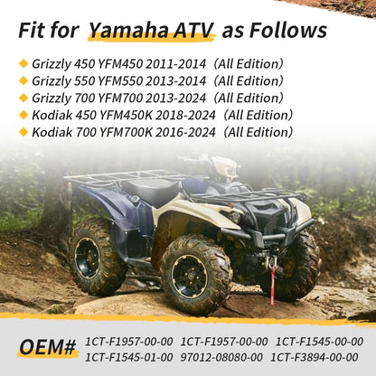 1CT-F1957-00-00 Steering Stem Clamp Bracket Kit For Yamaha YFM450 YFM550 YFM700 YFM450K YFM700K