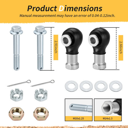 Steering Tie Rod End Kit For Polaris RZR 570 1000 XP Ranger 570 ETX EV ACE 500 570 900 7061189