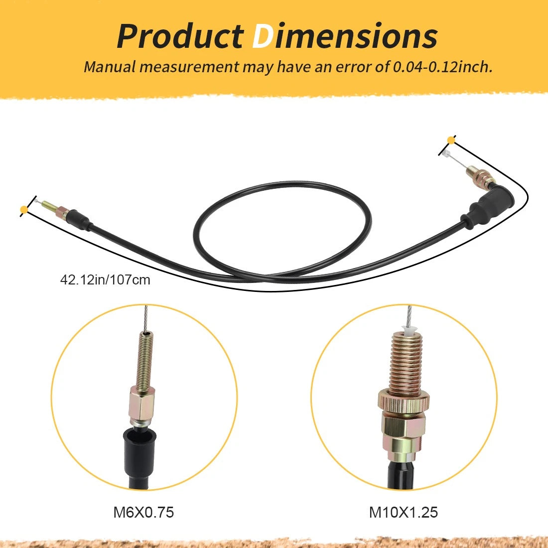 Throttle Cable For Polaris Magnum 425 2x4/4x4 1995-1998 (Exclude 2007 4x4 Edition) 7080599