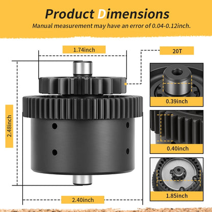 28150-HN8-000 Torque Limiter Assembly For Honda Rincon 650 680 Pioneer 700 Rubicon 700