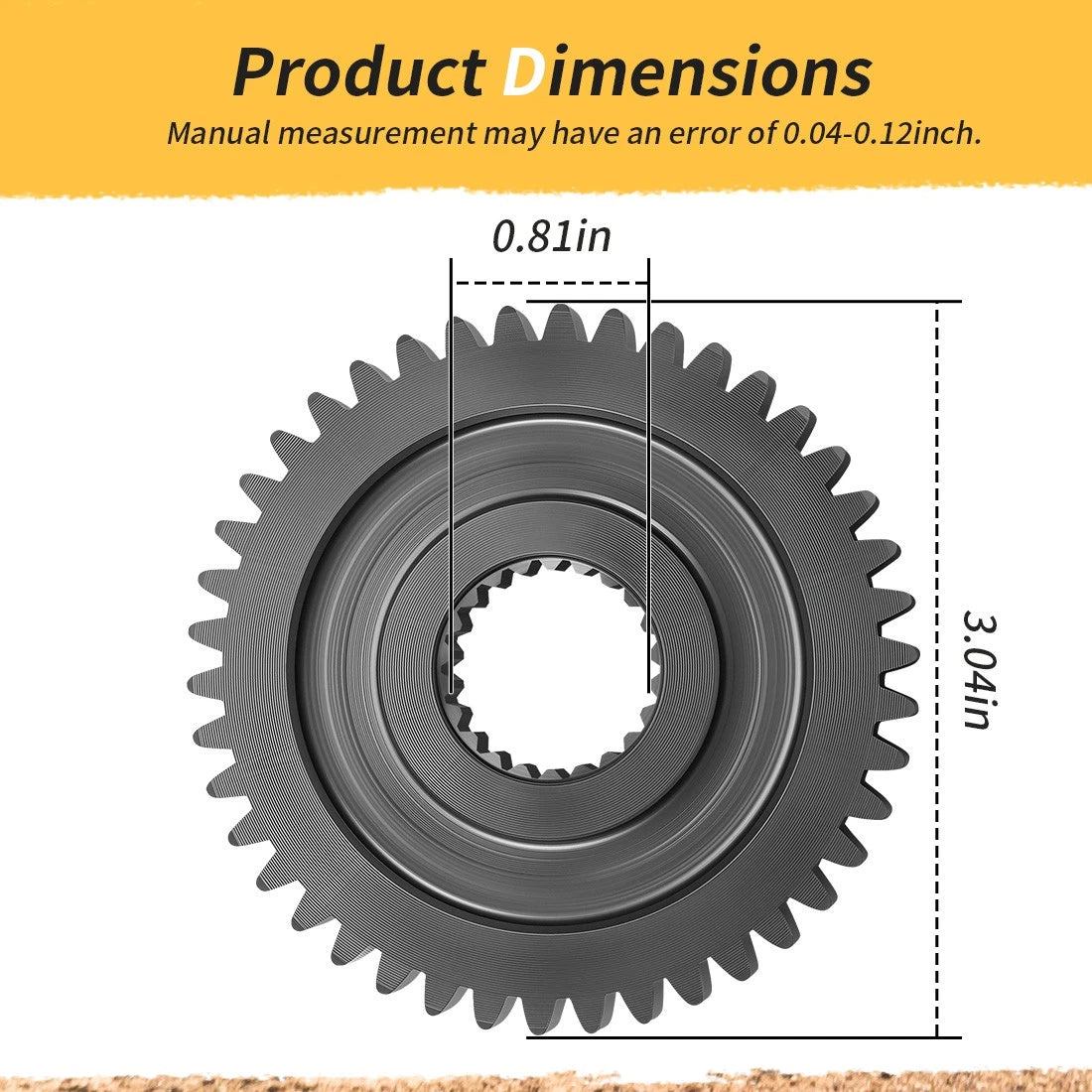 For Polaris RZR 170 2009-2021 Transmission Output Gear 0454557